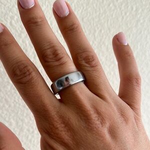 Silver Oura Ring Horizon 3rd Gen size 10